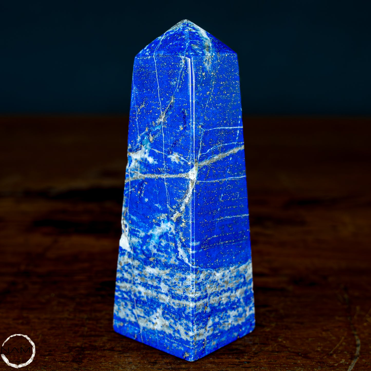 Natürlicher Königsblauer Lapislazuli Kristall-Obelisk, Spitzenqualität - 329,08g