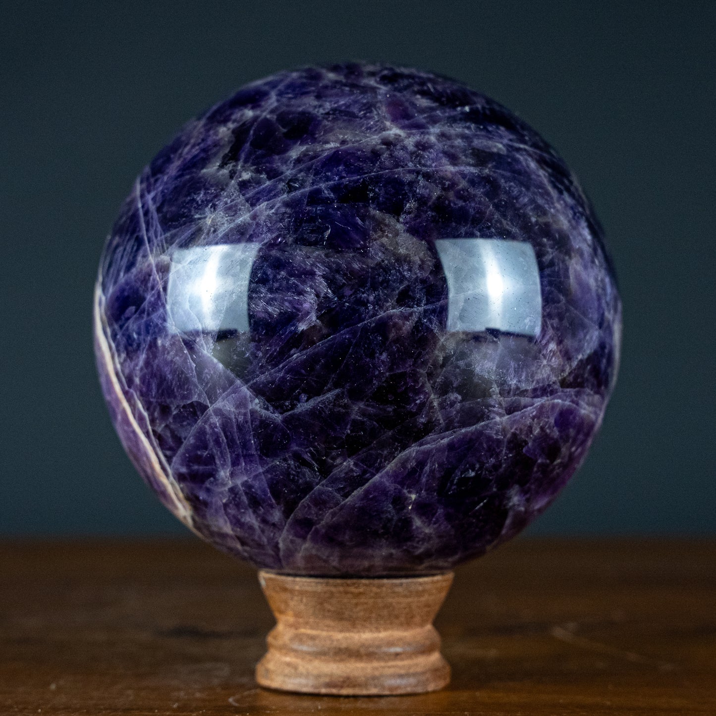 Chevron-Amethyst Kugel aus Bolivien - 2050,15g - 121mm