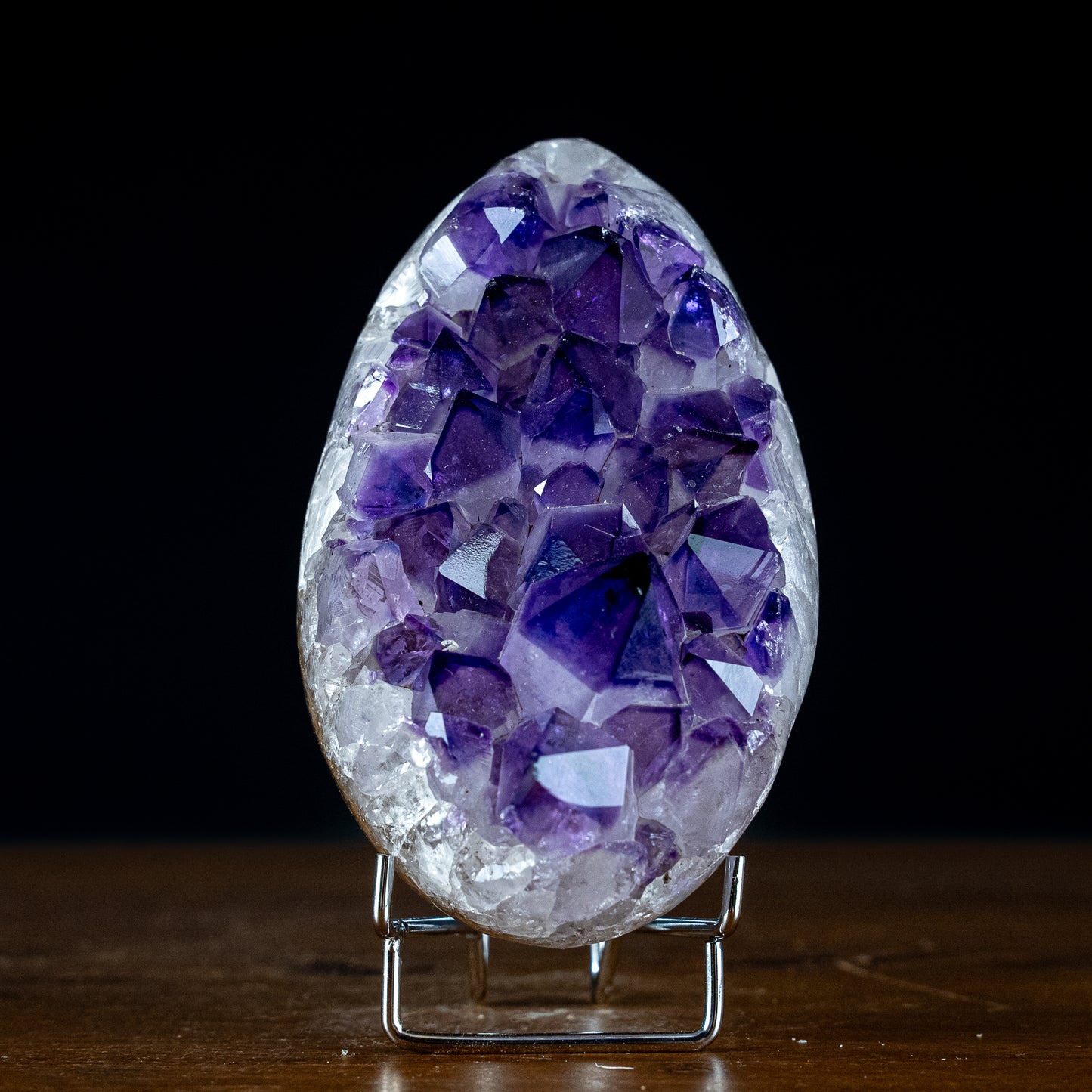 Wunderschönes Amethyst Ei Druse, Spitzenqualität  – 1078,61g