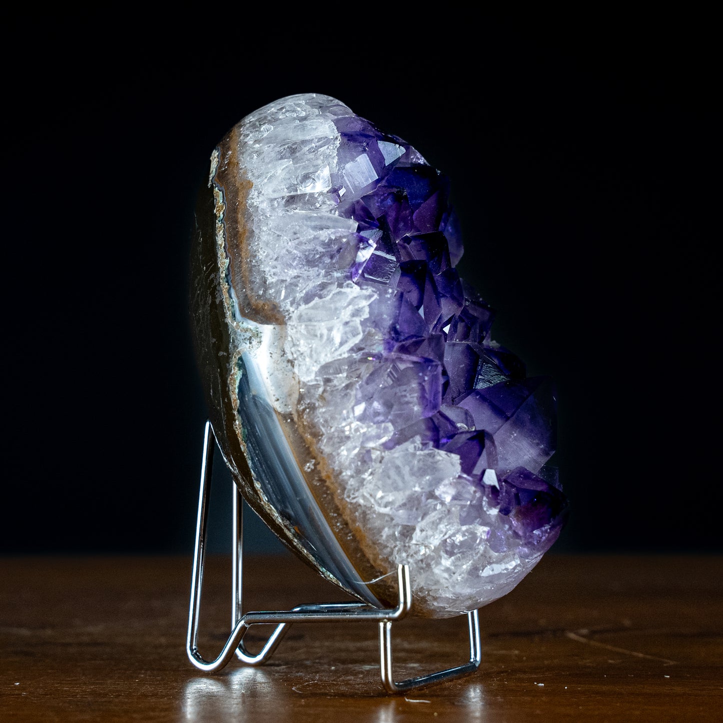 Wunderschönes Amethyst Ei Druse, Spitzenqualität  – 1078,61g