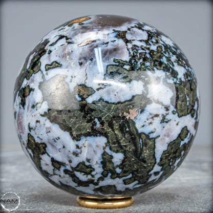 Natürliche Merlinit (Gabbro) Kristallkugel - 1119,38g - 91mm