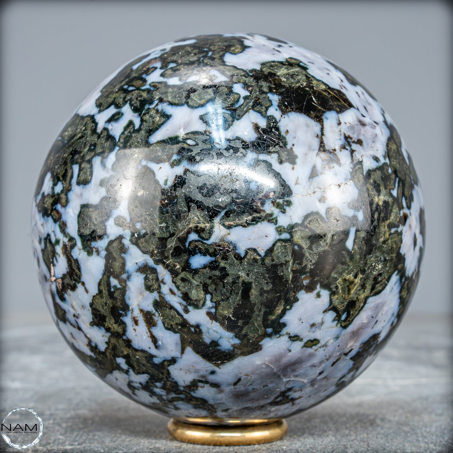 Natürliche Merlinit (Gabbro) Kristallkugel - 1119,38g - 91mm