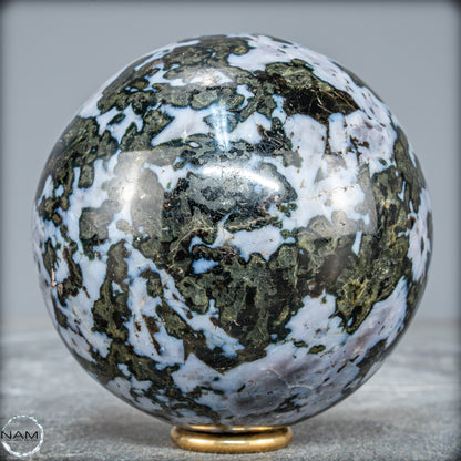 Natürliche Merlinit (Gabbro) Kristallkugel - 1119,38g - 91mm