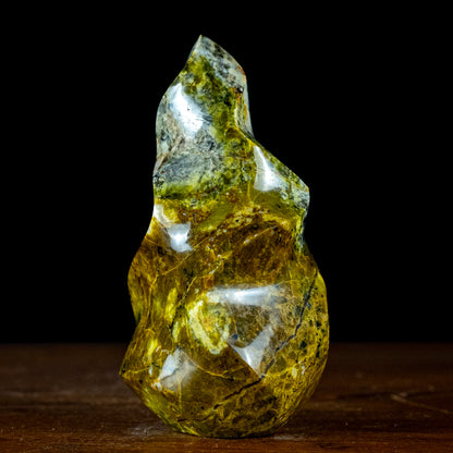 Grüner Opal Flamme - 604,44g - 145x80x77mm