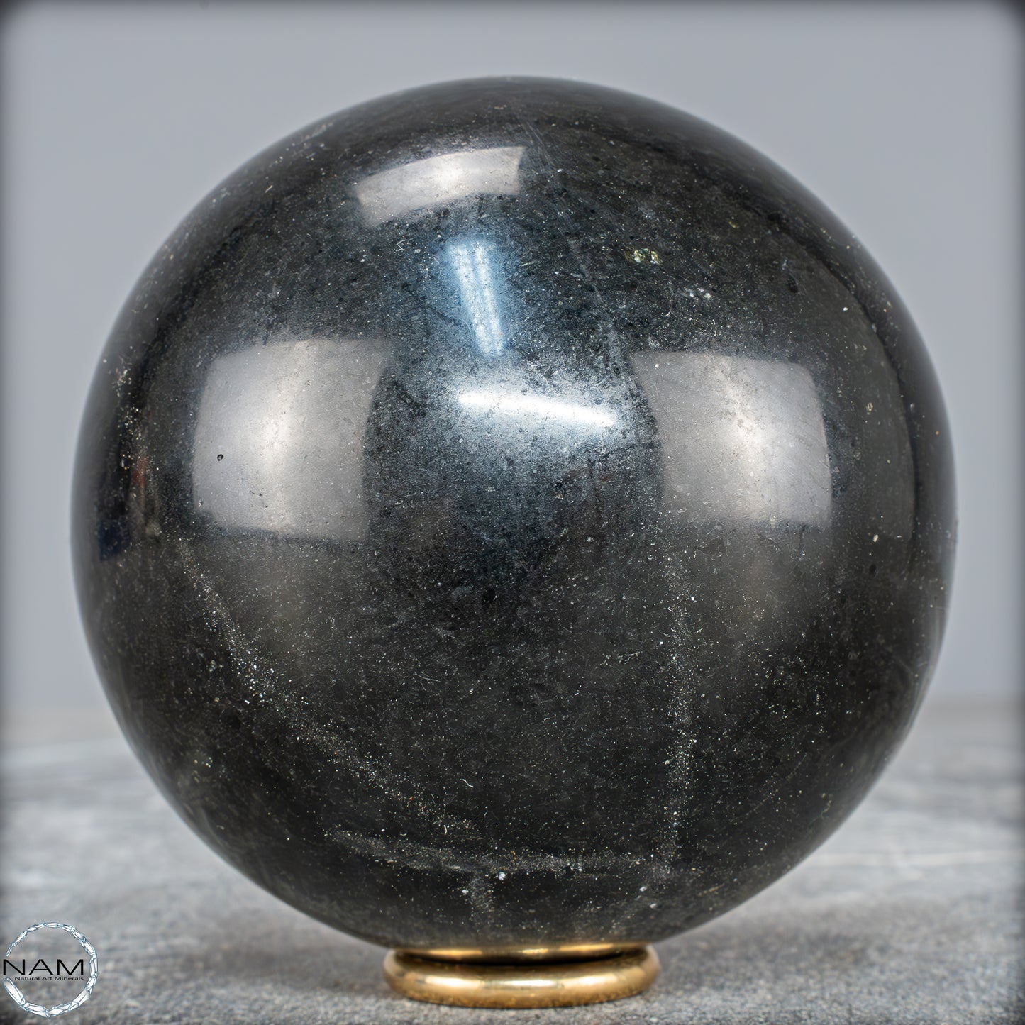 Schwarze Tourmalin-Kristall Kugel aus Brasilien - 1062,95g - 89mm