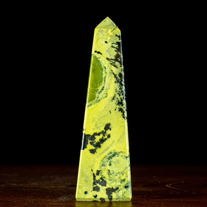 Natürlicher Serpentine Obelisk- 502,19g