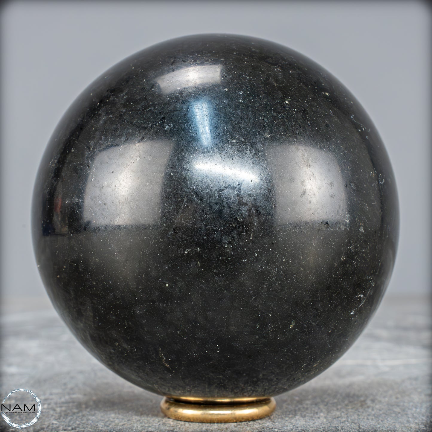 Schwarze Tourmalin-Kristall Kugel aus Brasilien - 1062,95g - 89mm