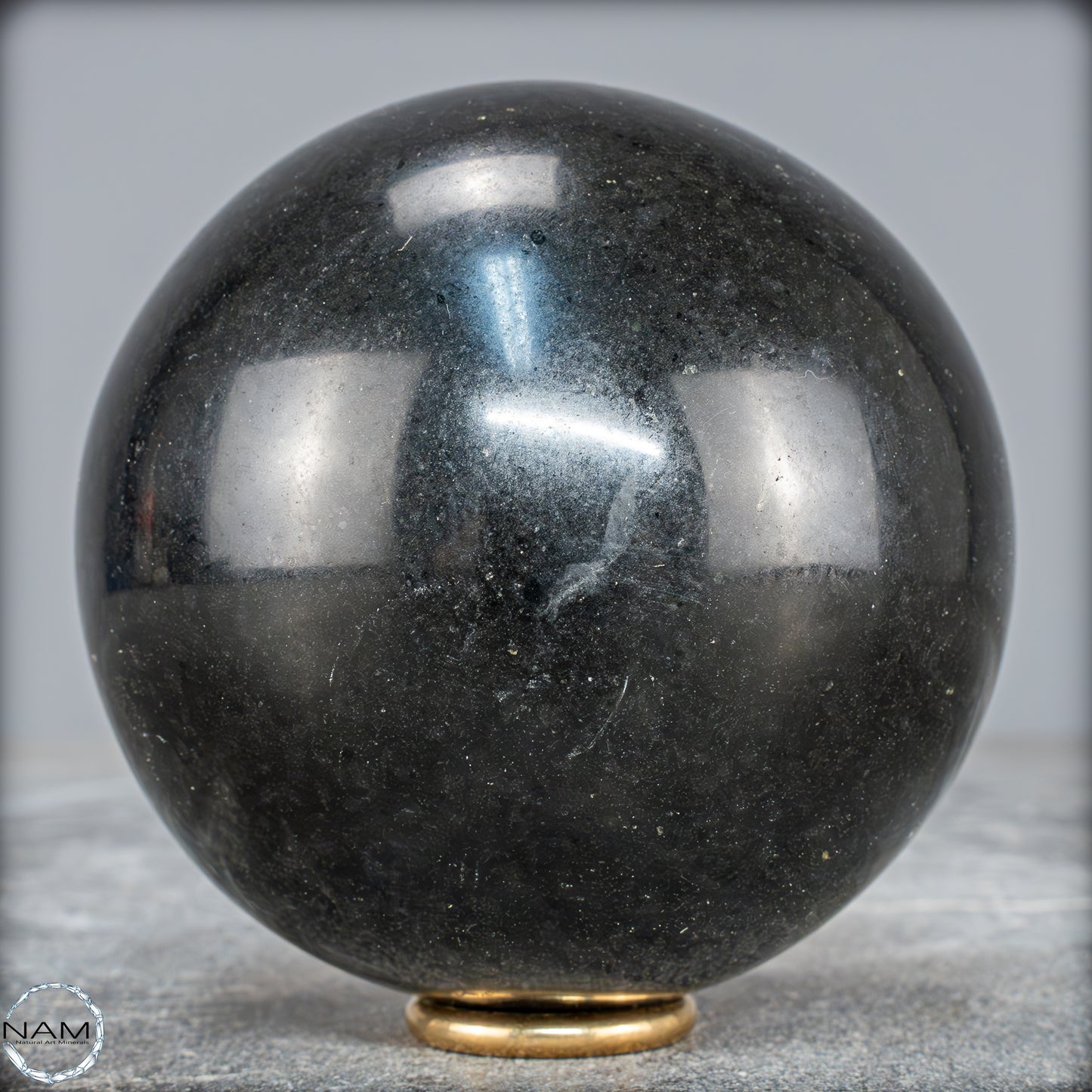 Schwarze Tourmalin-Kristall Kugel aus Brasilien - 1062,95g - 89mm