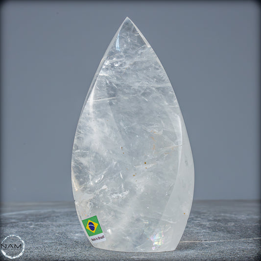 Natürlicher Quarz-Kristall Flamme, Brasilien - 487,05g