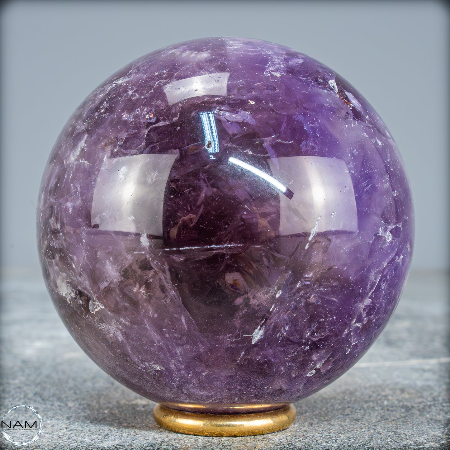 Natürliche Amethyst-Kristall Kugel, Brasilien - 524,59g - 72,5mm
