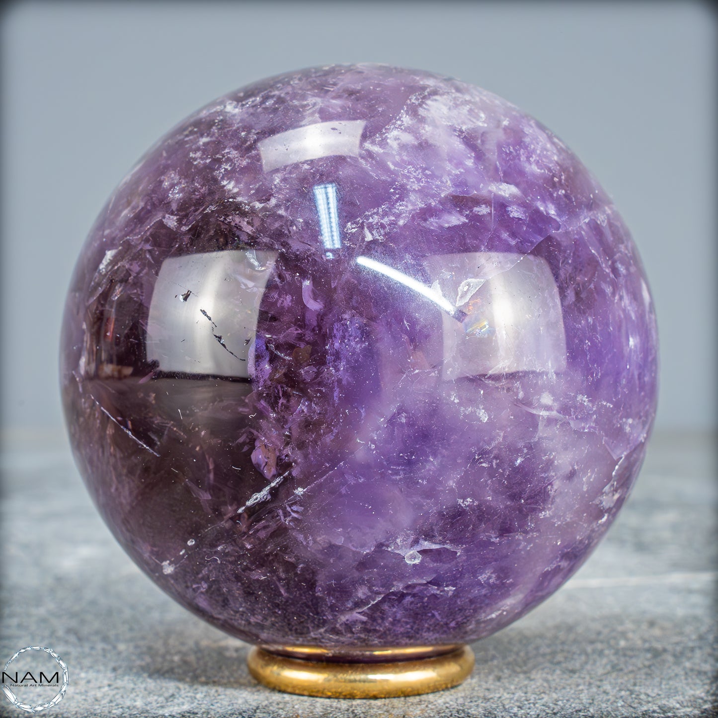 Natürliche Amethyst-Kristall Kugel, Brasilien - 524,59g - 72,5mm