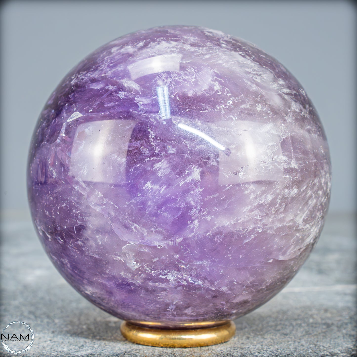 Natürliche Amethyst-Kristall Kugel, Brasilien - 524,59g - 72,5mm
