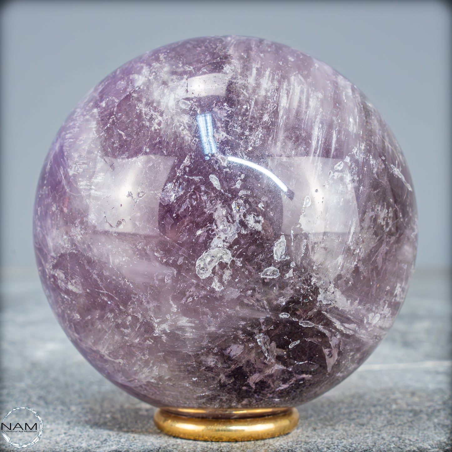 Natürliche Amethyst-Kristall Kugel, Brasilien - 524,59g - 72,5mm