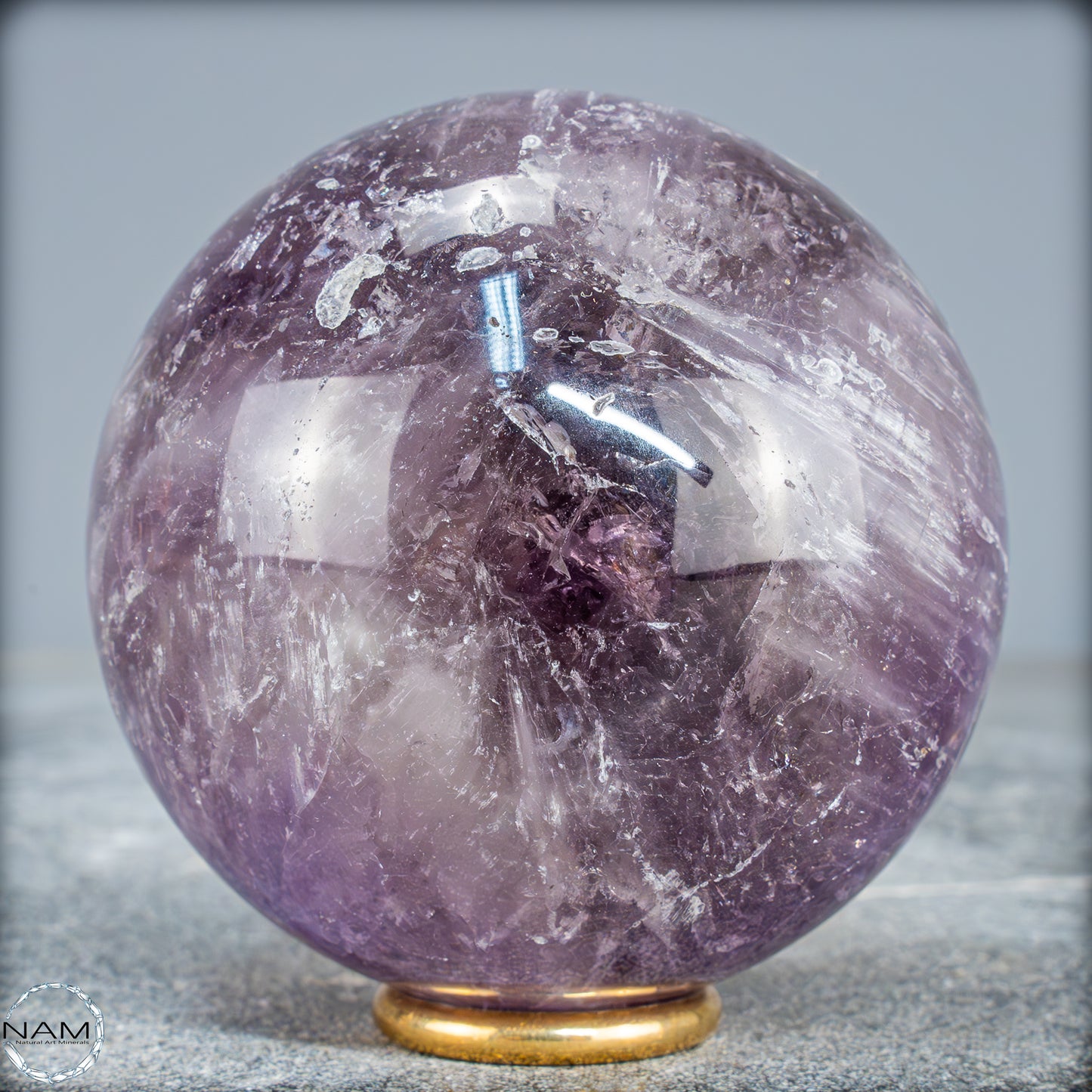 Natürliche Amethyst-Kristall Kugel, Brasilien - 524,59g - 72,5mm