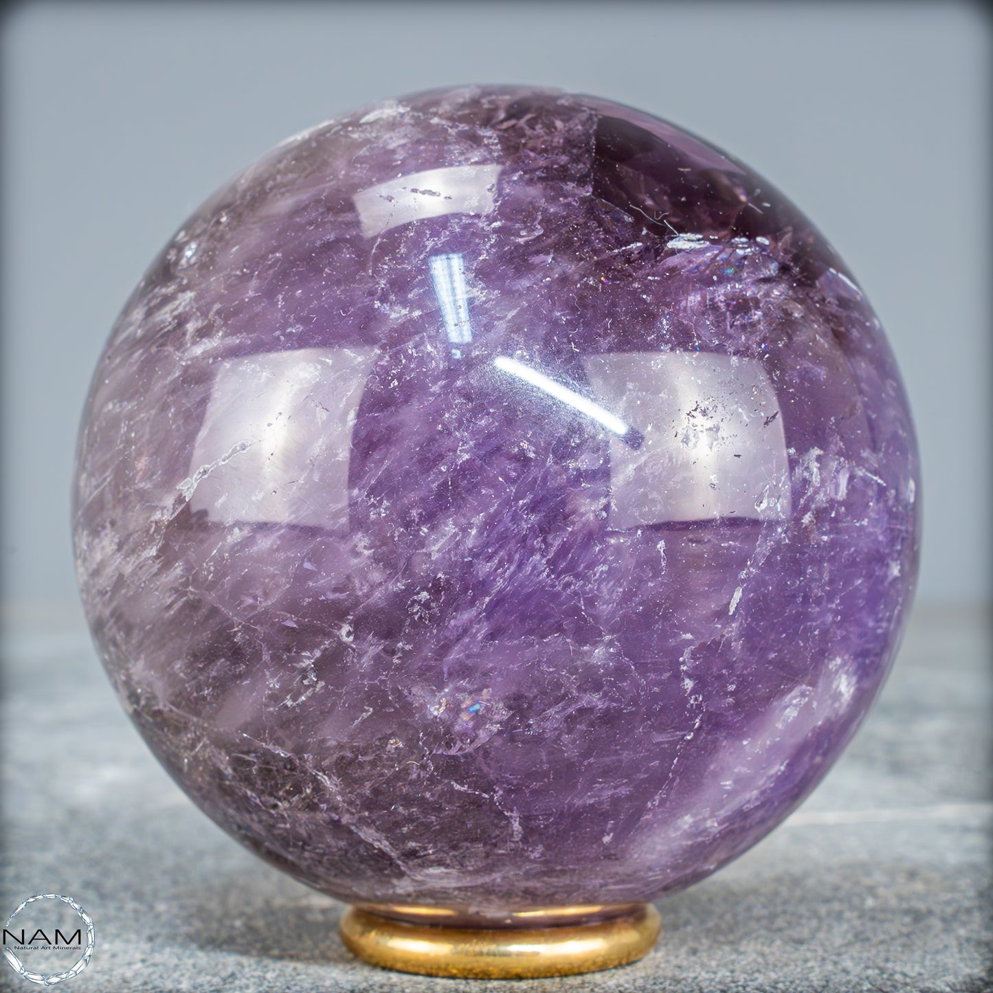 Natürliche Amethyst-Kristall Kugel, Brasilien - 524,59g - 72,5mm