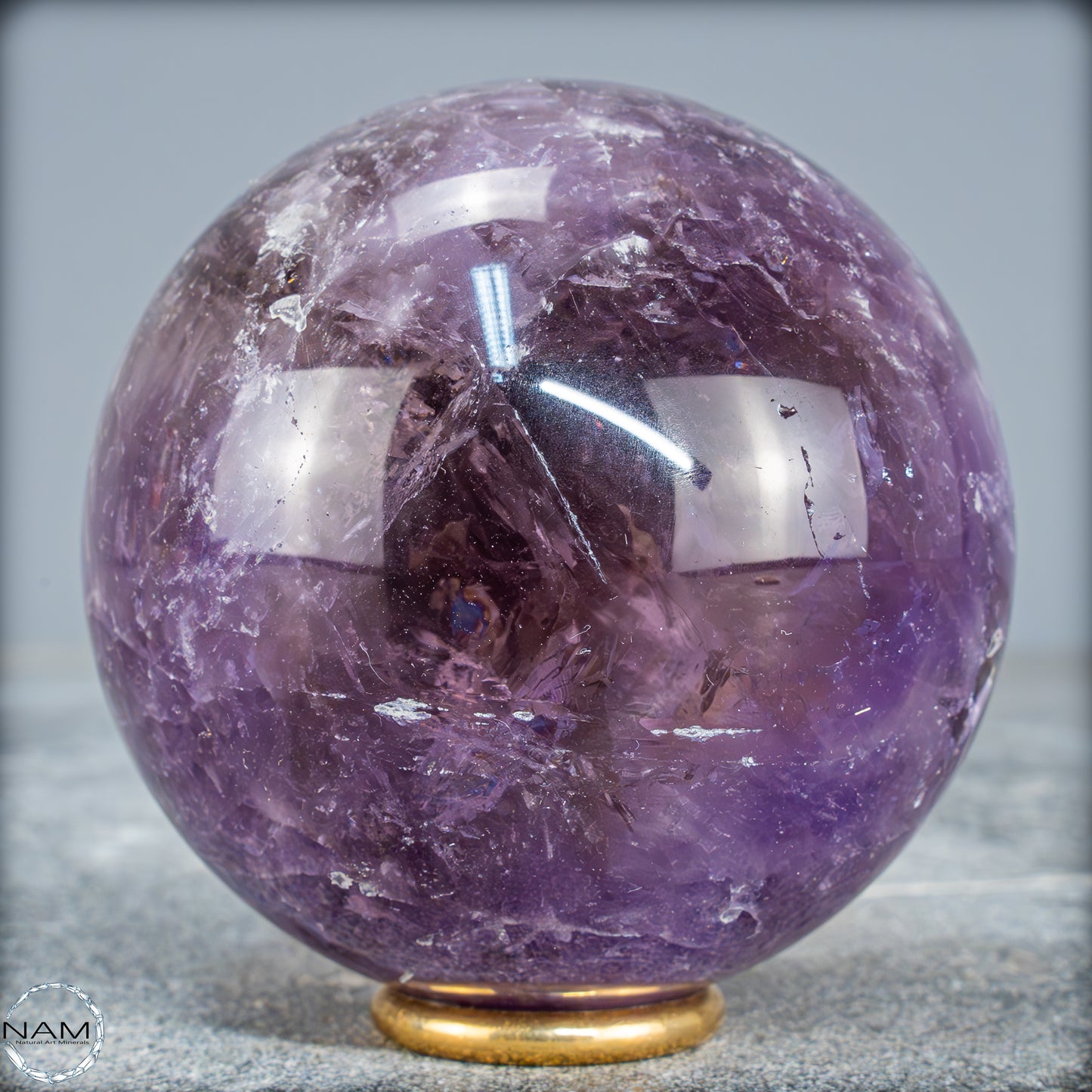 Natürliche Amethyst-Kristall Kugel, Brasilien - 524,59g - 72,5mm