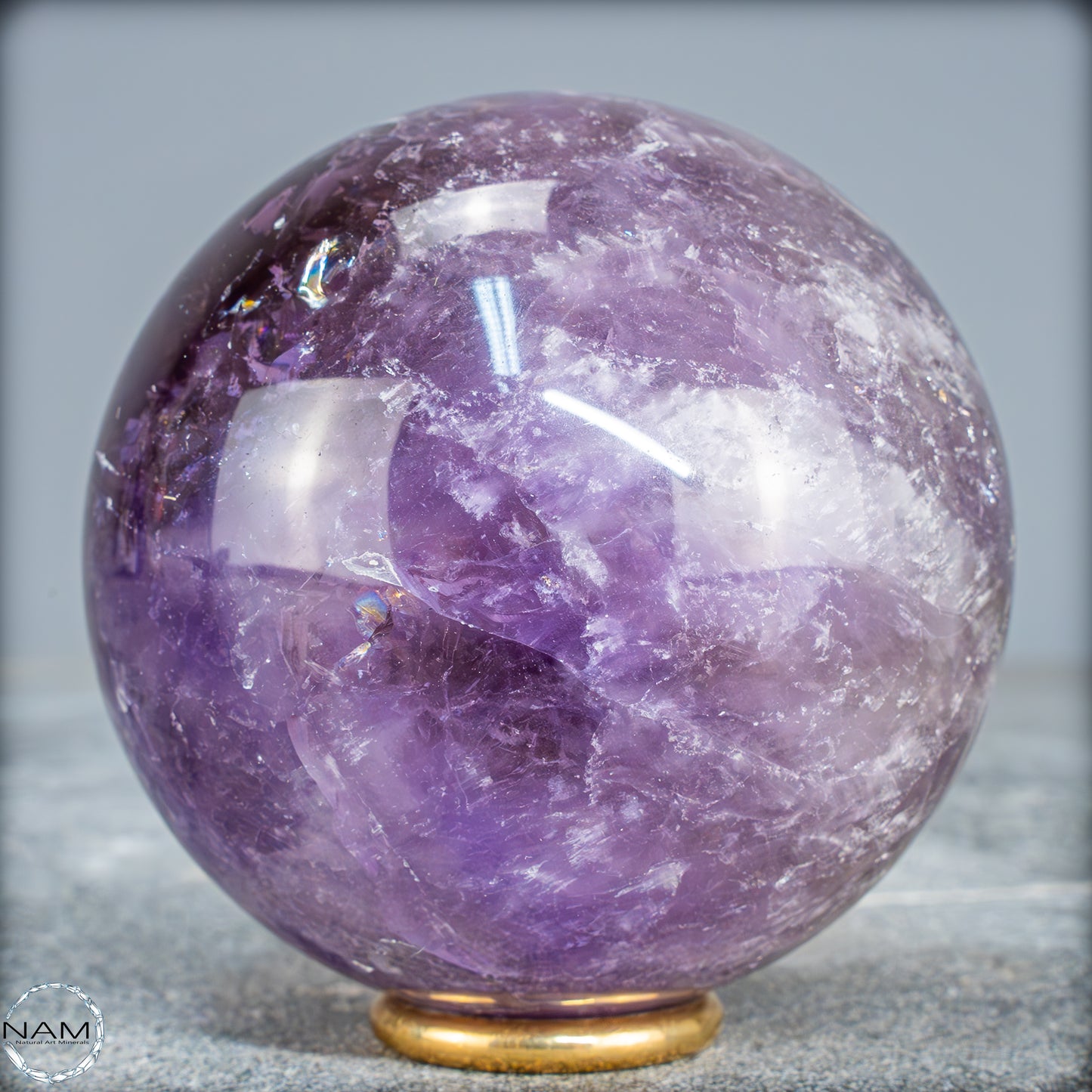 Natürliche Amethyst-Kristall Kugel, Brasilien - 524,59g - 72,5mm