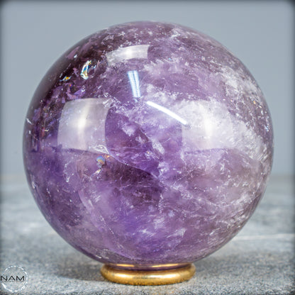 Natürliche Amethyst-Kristall Kugel, Brasilien - 524,59g - 72,5mm