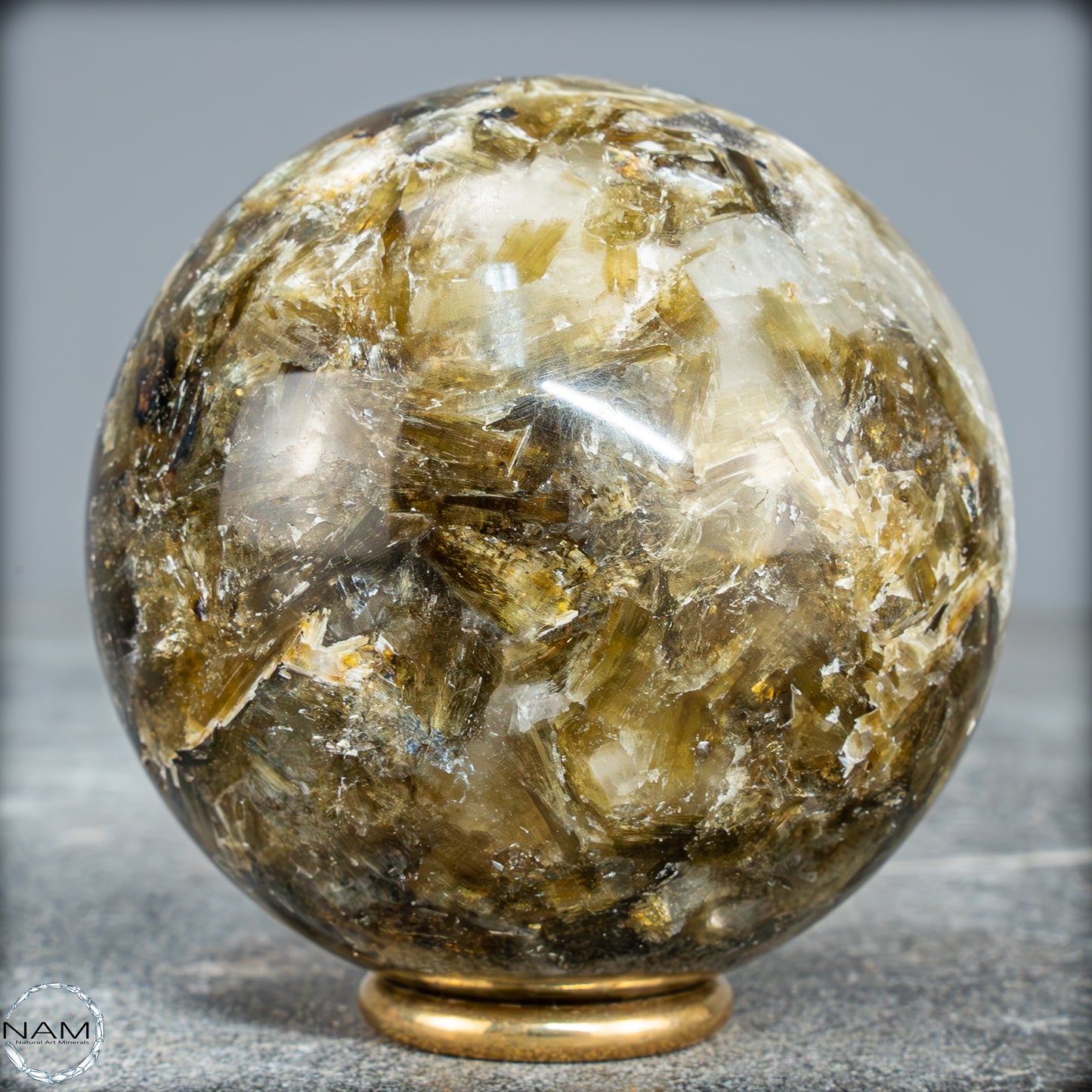 Natürliche Mica (Glimmer) Kristallkugel aus Brasilien - 460,35g - 68mm