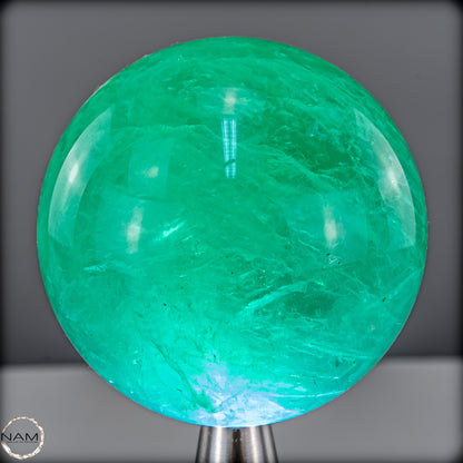 Natürliche Grüne Fluorit Kristallkugel, Spitzenqualität - 421,51g