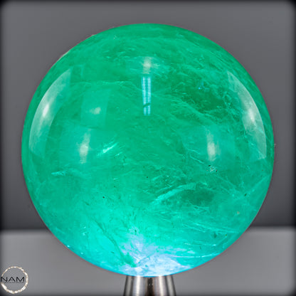 Natürliche Grüne Fluorit Kristallkugel, Spitzenqualität - 421,51g