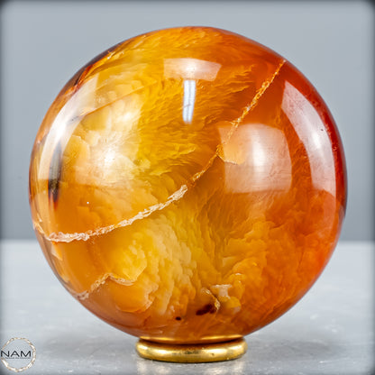 Natürliche Mehrfabige Carneol Kristall Kugel - 581,37g - 73mm