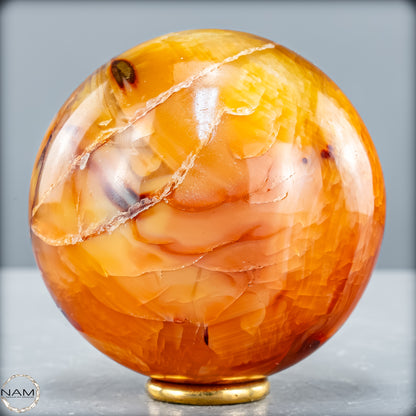 Natürliche Mehrfabige Carneol Kristall Kugel - 581,37g - 73mm