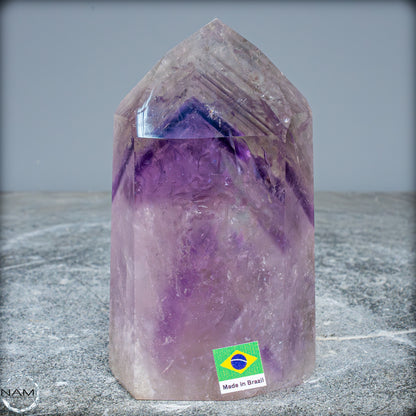 Natürliche, Sehr Seltene Amethyst-Kristall Spitze, Brasilien - 673,45g