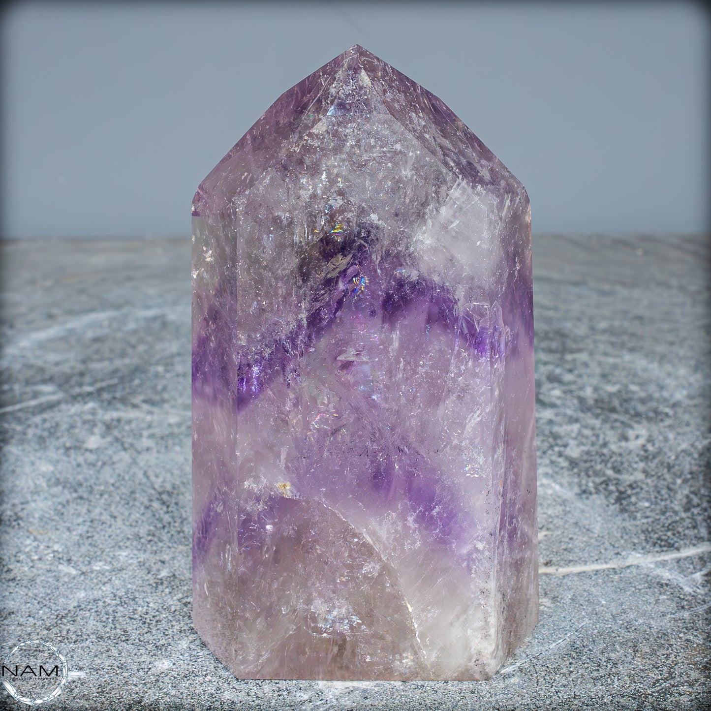 Natürliche, Sehr Seltene Amethyst-Kristall Spitze, Brasilien - 673,45g
