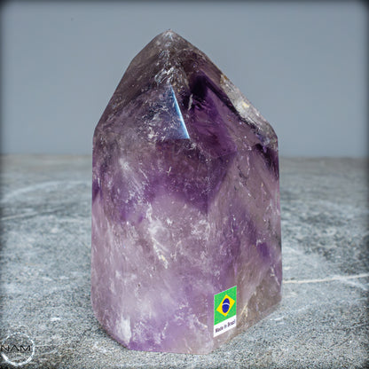 Natürliche, Sehr Seltene Amethyst-Kristall Spitze, Brasilien - 710,07g