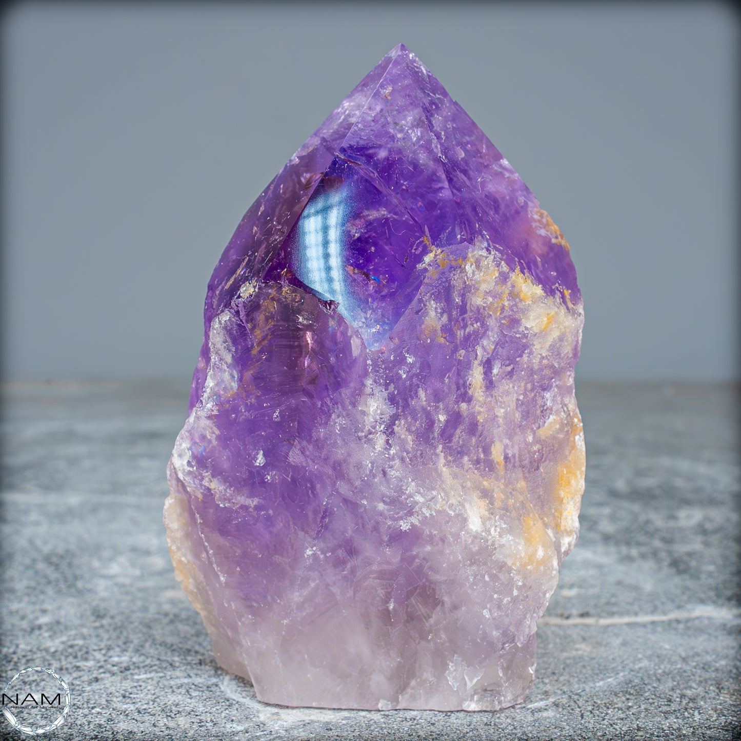 Natürliche, Sehr Seltene Amethyst-Kristall Spitze, Brasilien - 332,58g