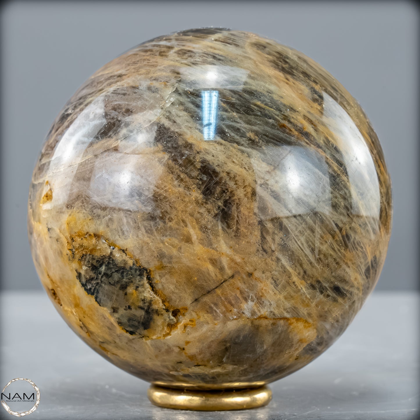 Natürliche Funkelnde Mondstein Kristall-Kugel - 637,28g