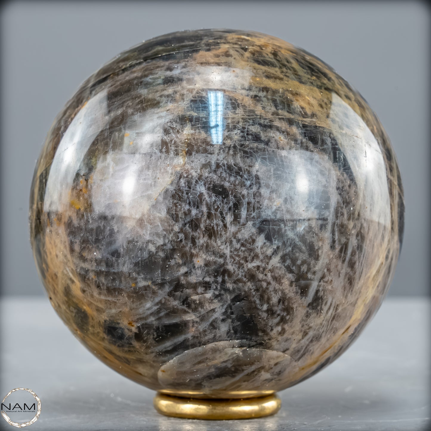 Natürliche Funkelnde Mondstein Kristall-Kugel - 637,28g