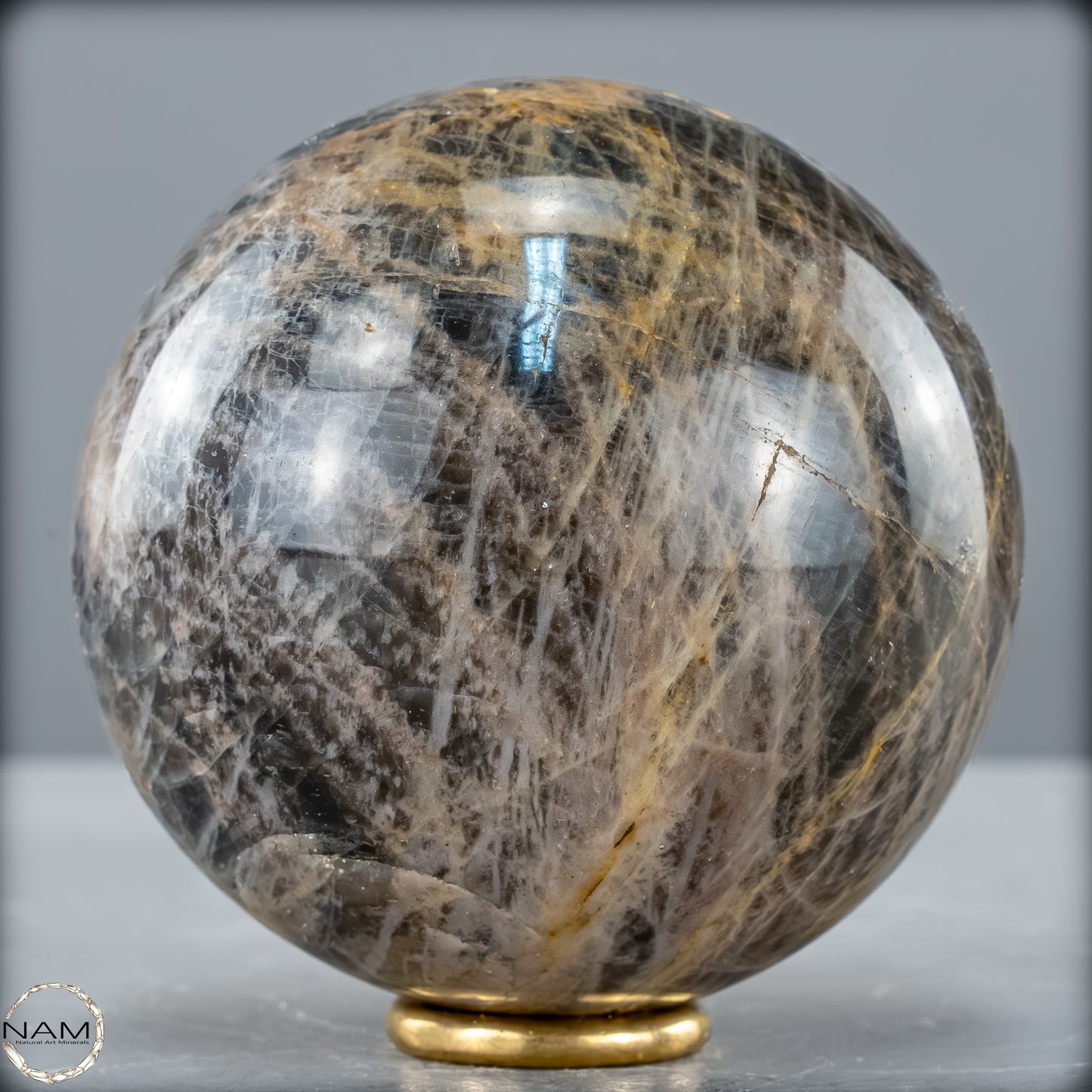 Natürliche Funkelnde Mondstein Kristall-Kugel - 637,28g