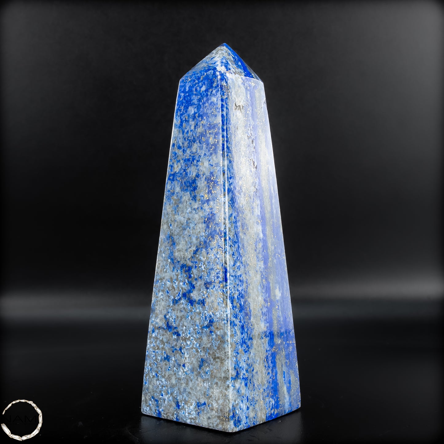 Natürlicher Königsblauer Lapislazuli Kristall-Obelisk, Spitzenqualität - 363,45 g