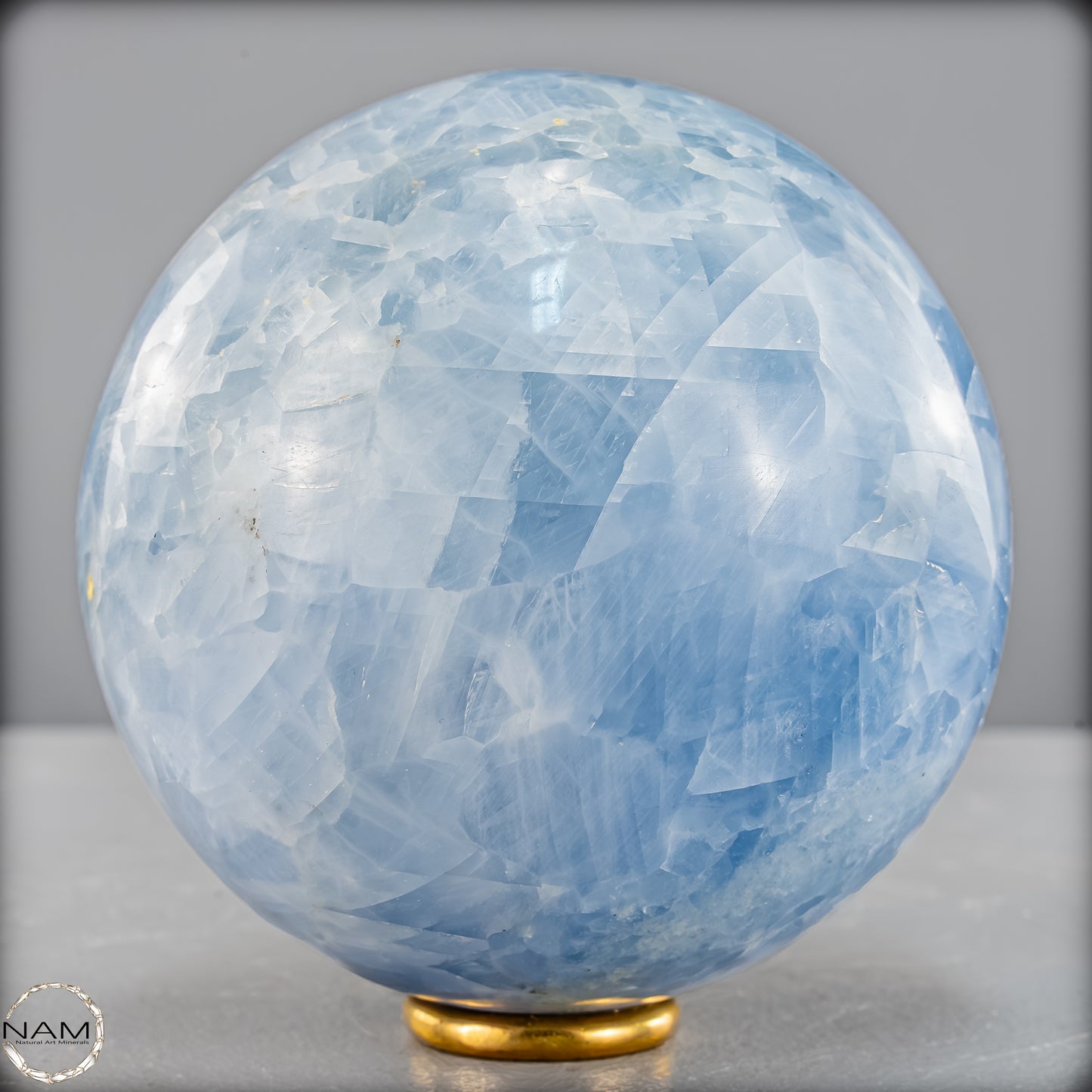 Natürliche Blaue Calcit-Kristall Kugel -1022,67g - 85mm