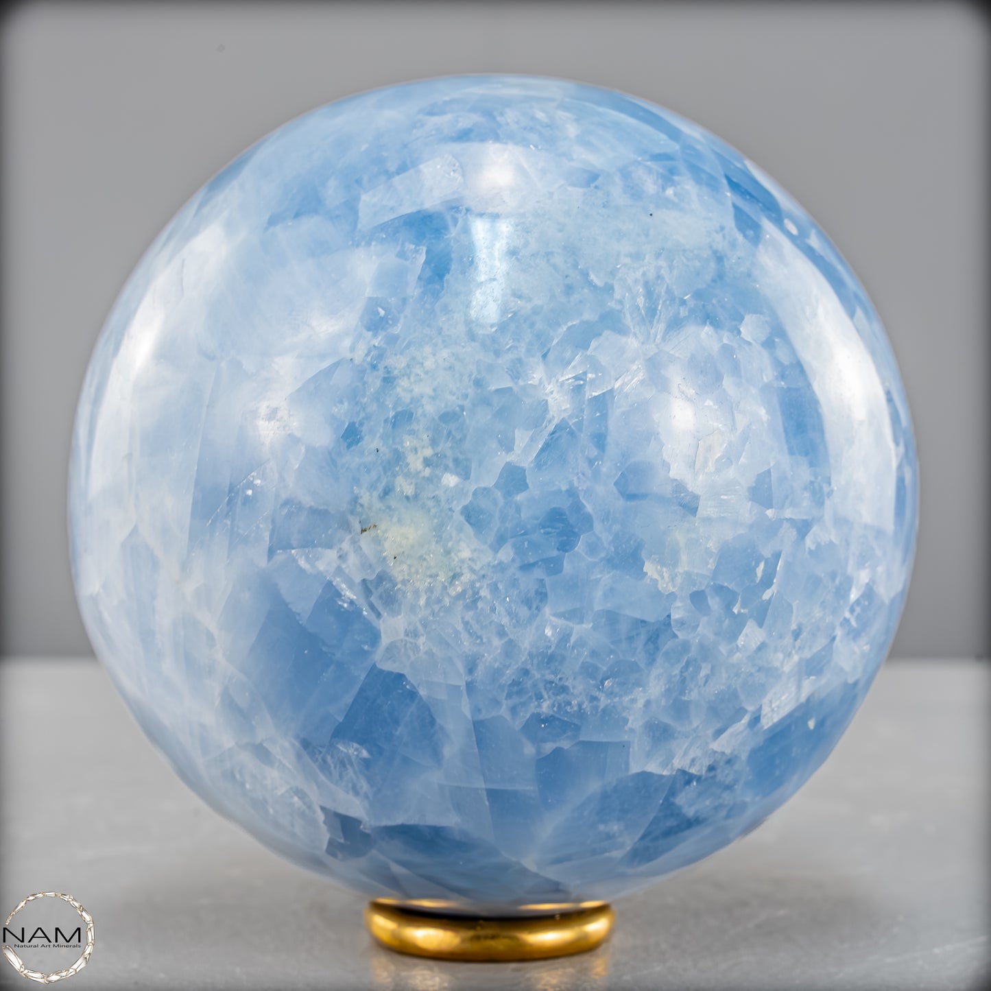 Natürliche Blaue Calcit-Kristall Kugel -1022,67g - 85mm