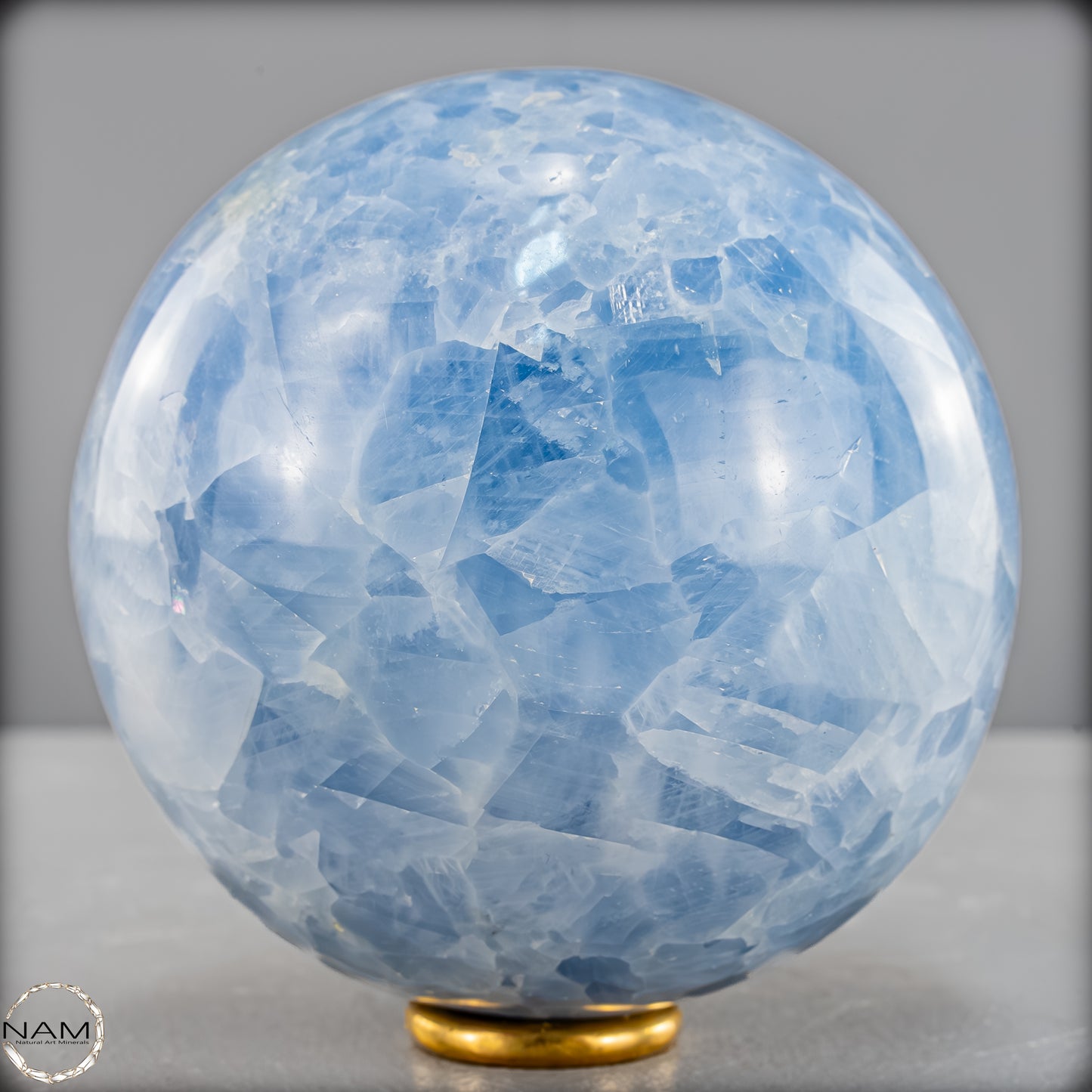 Natürliche Blaue Calcit-Kristall Kugel -1022,67g - 85mm