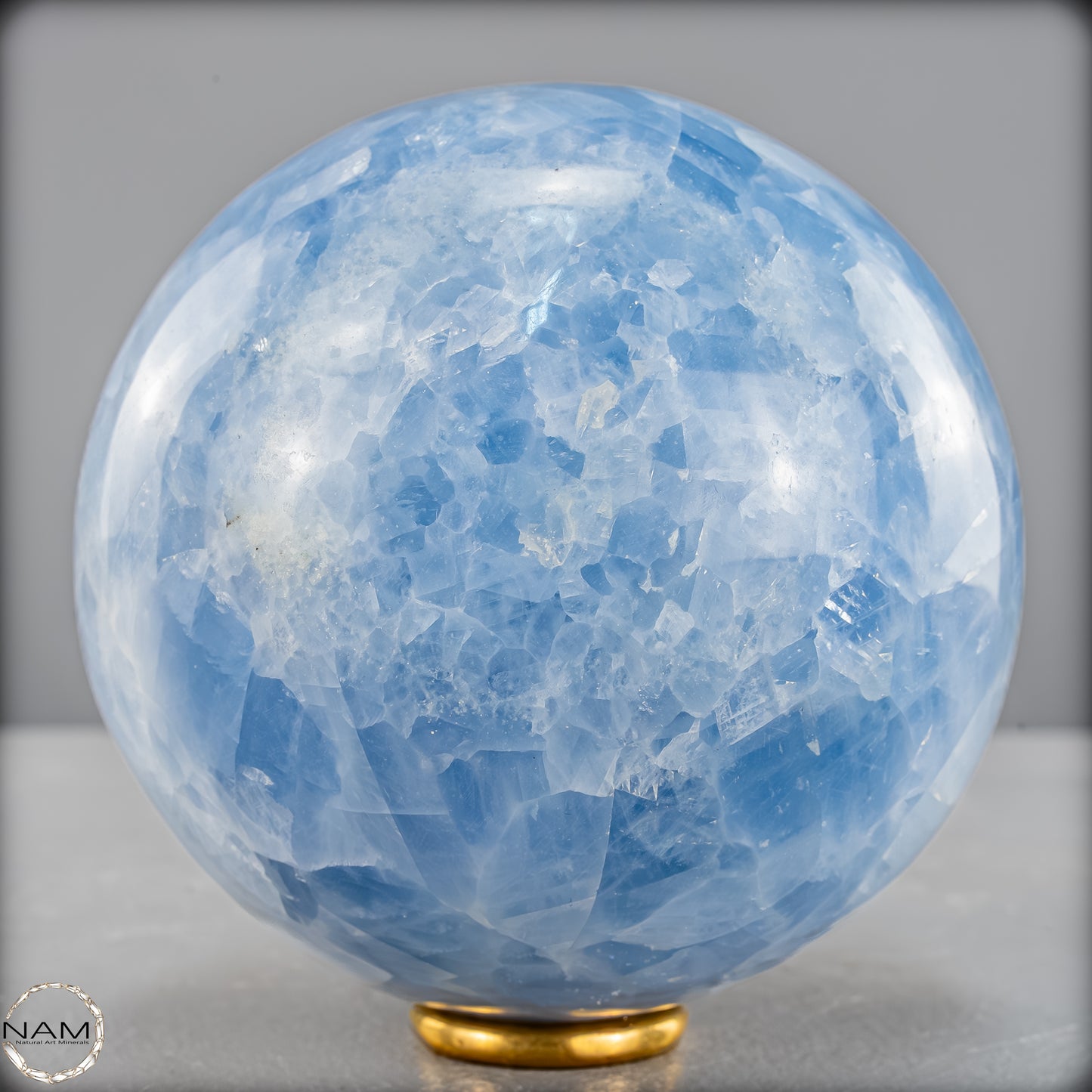 Natürliche Blaue Calcit-Kristall Kugel -1022,67g - 85mm