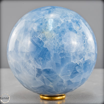 Natürliche Blaue Calcit-Kristall Kugel -1022,67g - 85mm