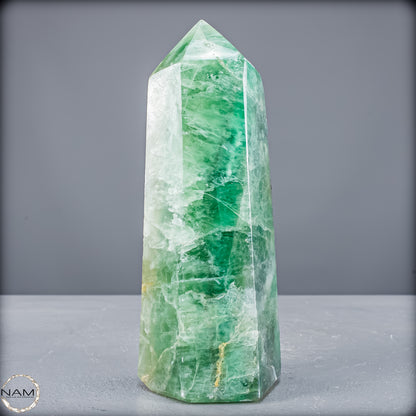 Natürlicher Grüner Fluorit-Kristall Obelisk - 873,72g