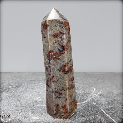 Natürliche Rote Aventurin Obelisk aus Madagaskar - 635,34g
