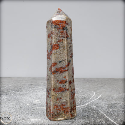 Natürliche Rote Aventurin Obelisk aus Madagaskar - 635,34g