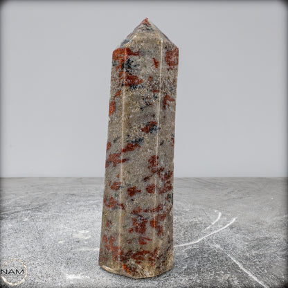 Natürliche Rote Aventurin Obelisk aus Madagaskar - 635,34g