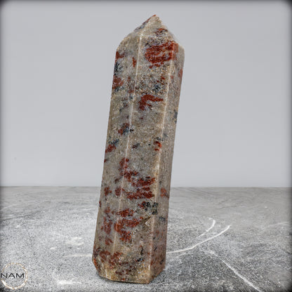 Natürliche Rote Aventurin Obelisk aus Madagaskar - 635,34g