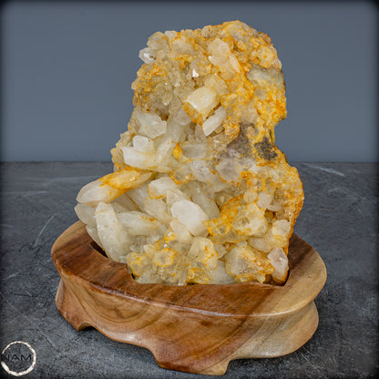 Natürliches Quarz-Kristallcluster auf Ständer aus Indonesien - 2308,65g