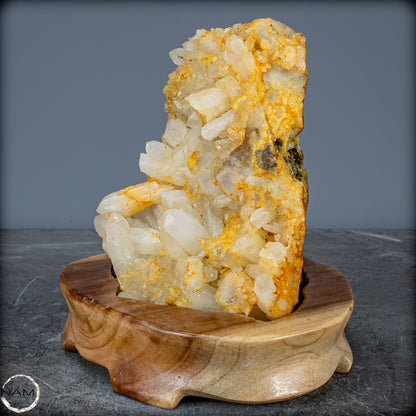 Natürliches Quarz-Kristallcluster auf Ständer aus Indonesien - 2308,65g