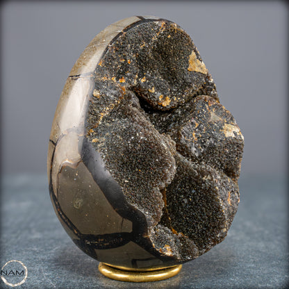 Natürliches Septarien Druse Ei mit Calcit Kristallen - 1354,33g