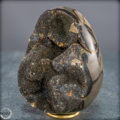 Natürliches Septarien Druse Ei mit Calcit Kristallen - 1354,33g