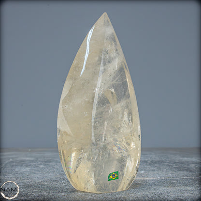 Natürlicher Quarz-Kristall Flamme, Brasilien - 331,15g